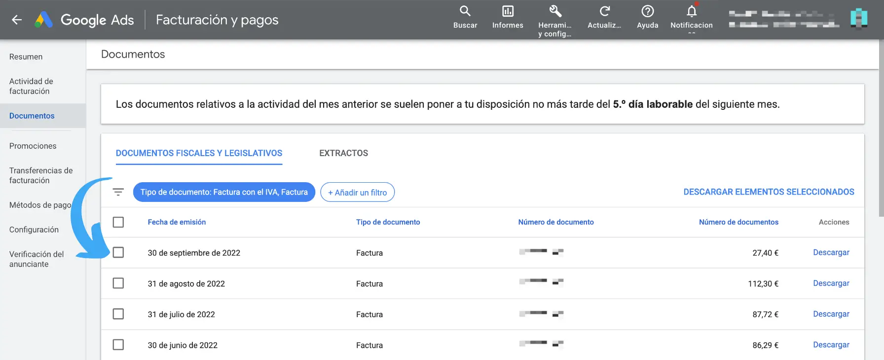 Pantallazo número 5 de Google, artículo google ads · Captura de WJD