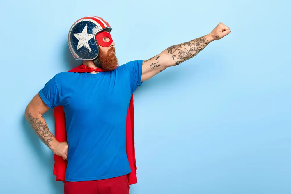 Los Vengadores del Marketing presenta: "WeJustDesign", la agencia con licencia para salvarte del anonimato digital.